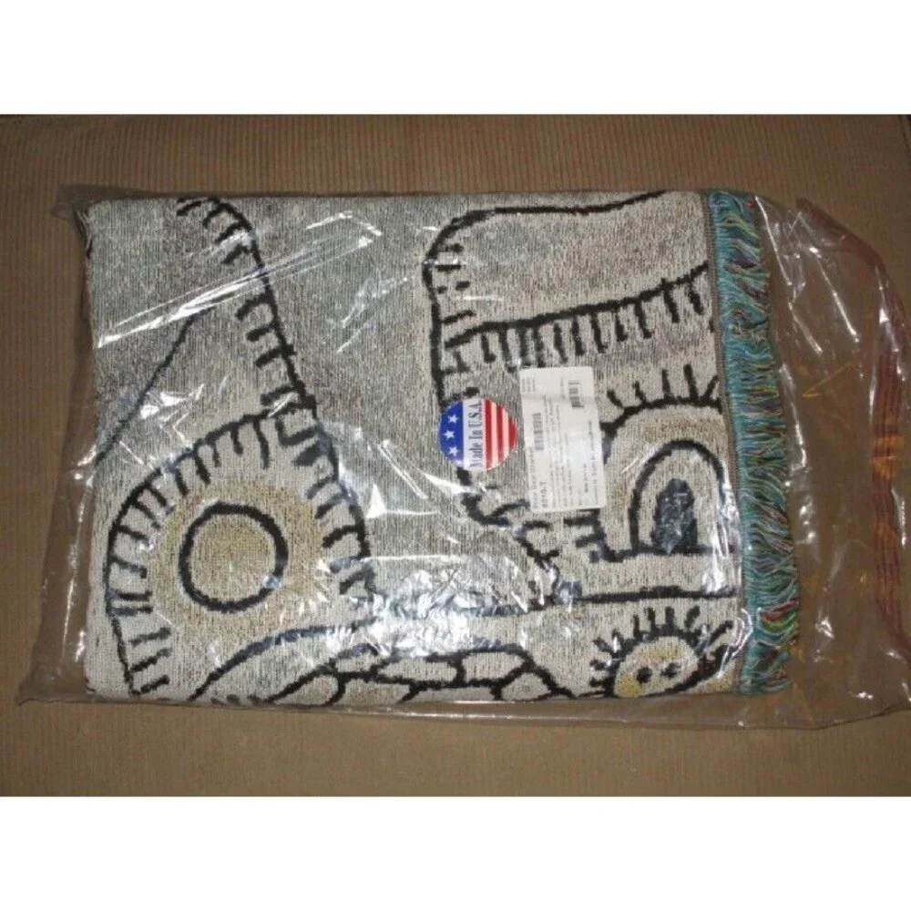 New Large Polar Bear Northwest Woven Cotton Afghan Throw Blanket Arctic Animal